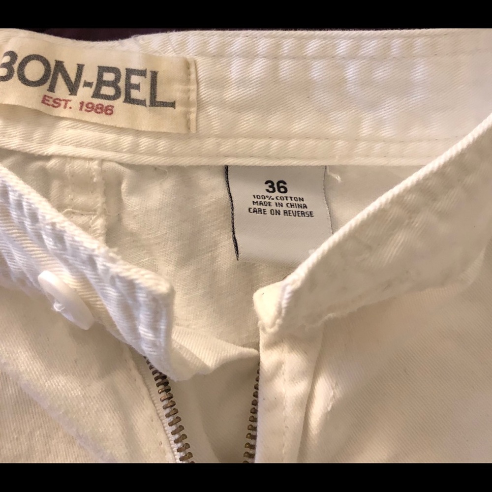 Cargo white shorts
